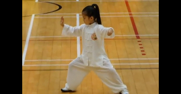 Little Girl Performing Chen Style Tai Chi