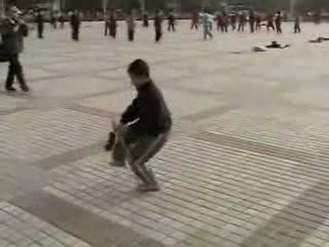 Young Boy Performs Tai Chi Sword Form