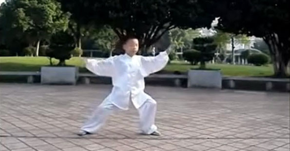 Young Boy Performs Chen Style Tai Chi Chuan