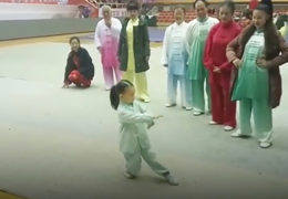 Three Year Old Performing Tai Chi